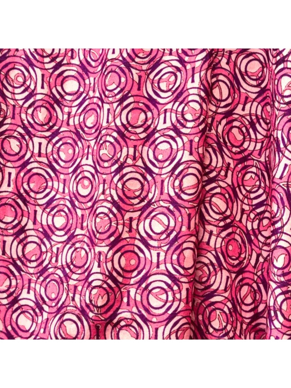 Festival Boho Wrap Midi Skirt Reversible Dopamine Size M Vibrant Purple Pink - Picture 5 of 7